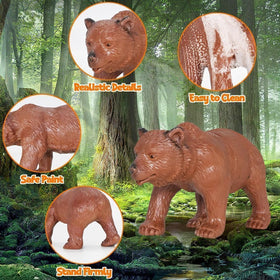 Kimicare small safari figures in a tray for easy cleanup after play.