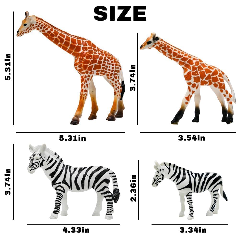 Kimicare safari tiger figurine supports dramatic play and observation