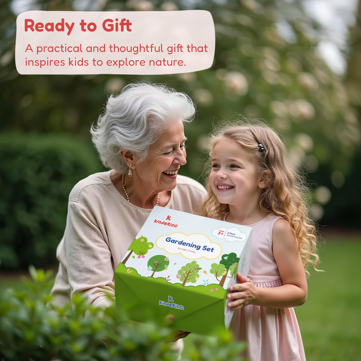 Kinderific watering can, 22 oz, ideal for small hands to water plants.
