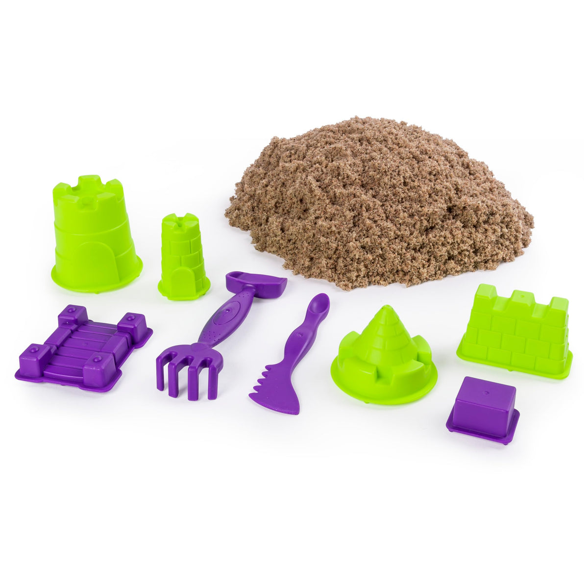 Kinetic Sand Beach Sand Kingdom sensory sand offers repeatable beach-like fun.