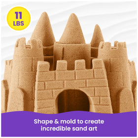Kinetic Sand close-up texture showing self-sticking sand for quick cleanup.