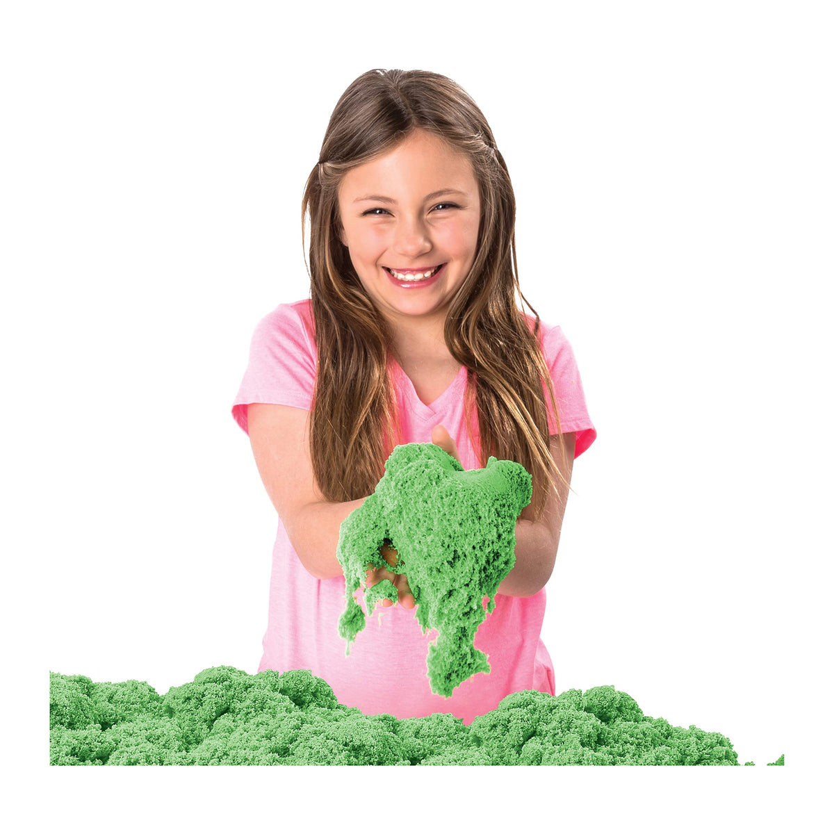 Kinetic Sand flowing sand sensation enhances tactile play.