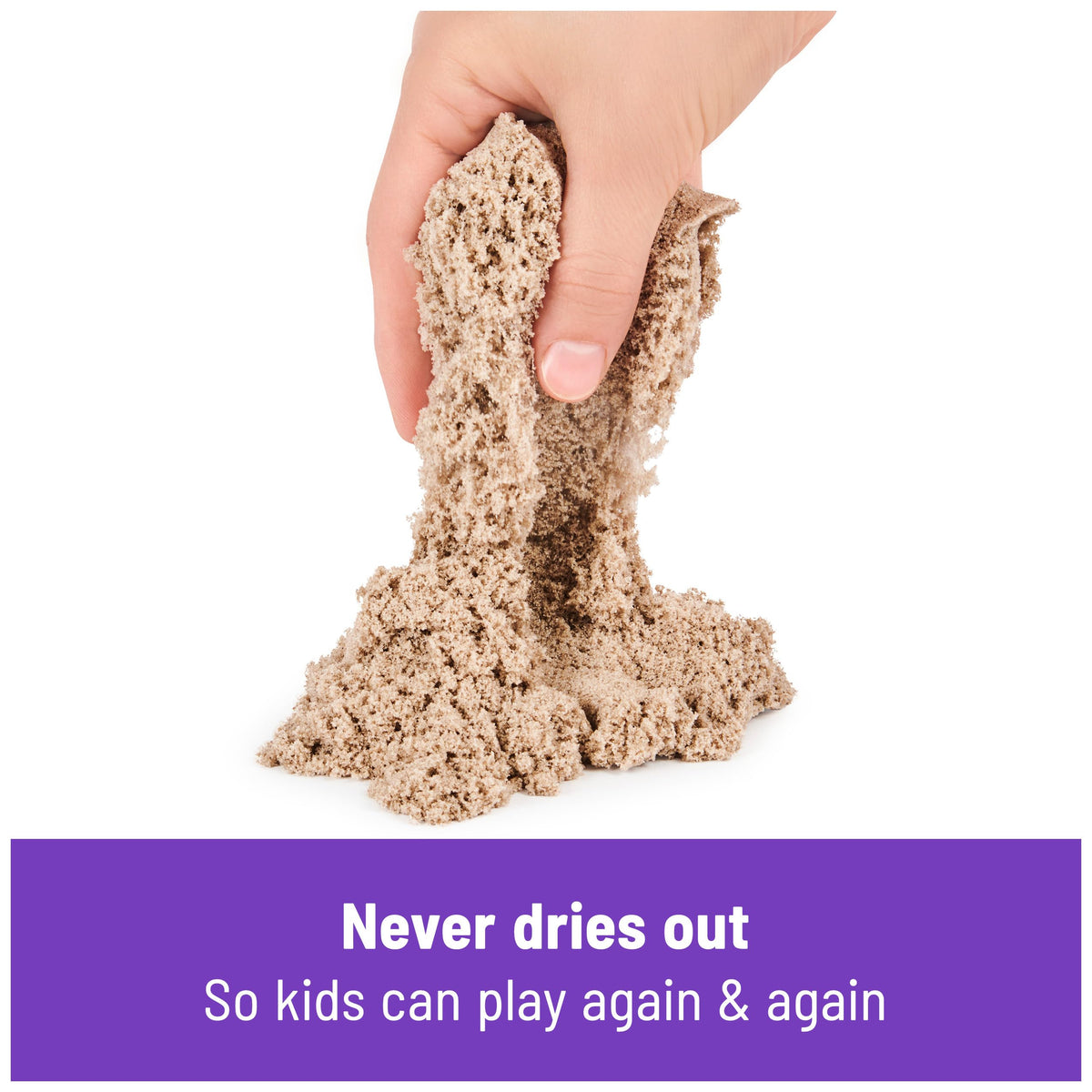 Kinetic Sand Folding Sand Box showing flowing sand texture during play