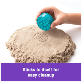 Kinetic Sand Folding Sand Box refill options include brown sand and color kits