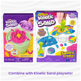 Kids enjoying group play with Kinetic Sand kits and sets.