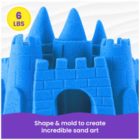 Kinetic Sand Mega Mixin Bag blue sand sparks cool sculpting and sensory exploration