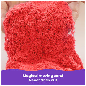 Kinetic Sand Mega Mixin Bag yellow sand boosts color blending and imaginative building