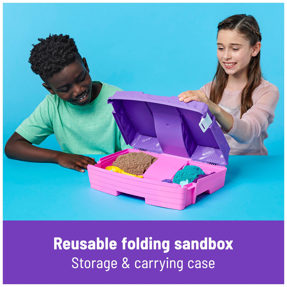 Kinetic Sand Mermaid Palace Playset tools help shaping and molding with satisfying texture.