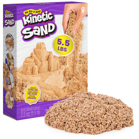 Kinetic Sand natural brown bulk sand for easy cleanup and versatile crafts.