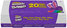 Kinetic Sand natural sand with hypoallergenic note emphasizes safe, reusable play material