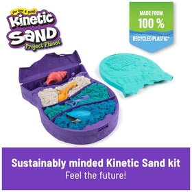 Kinetic Sand Project Planet Deep Sea baby dolphin mold in action