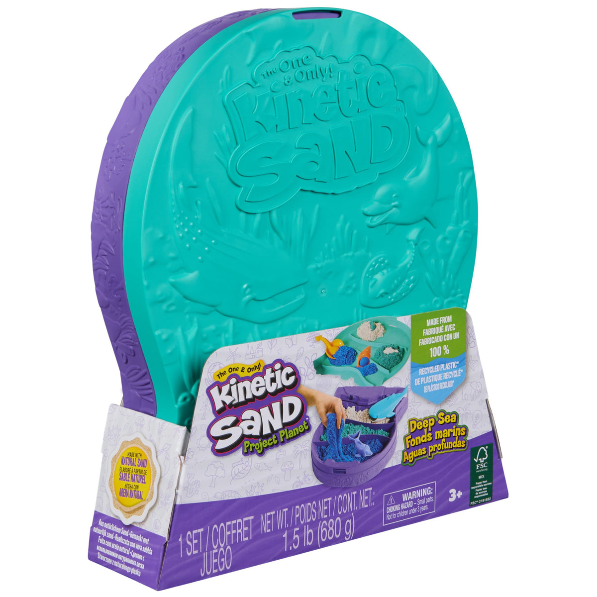 Kinetic Sand Project Planet Deep Sea educational fact card sparks curiosity