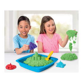 Kinetic Sand Sandbox Set molds turtle crab castle for imaginative play.