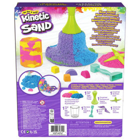 Kinetic Sand sensory bin setup for solo or group play.