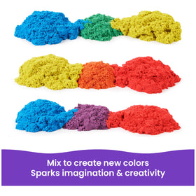 Kinetic Sand squish and sculpt activity showcases versatile sensory play options