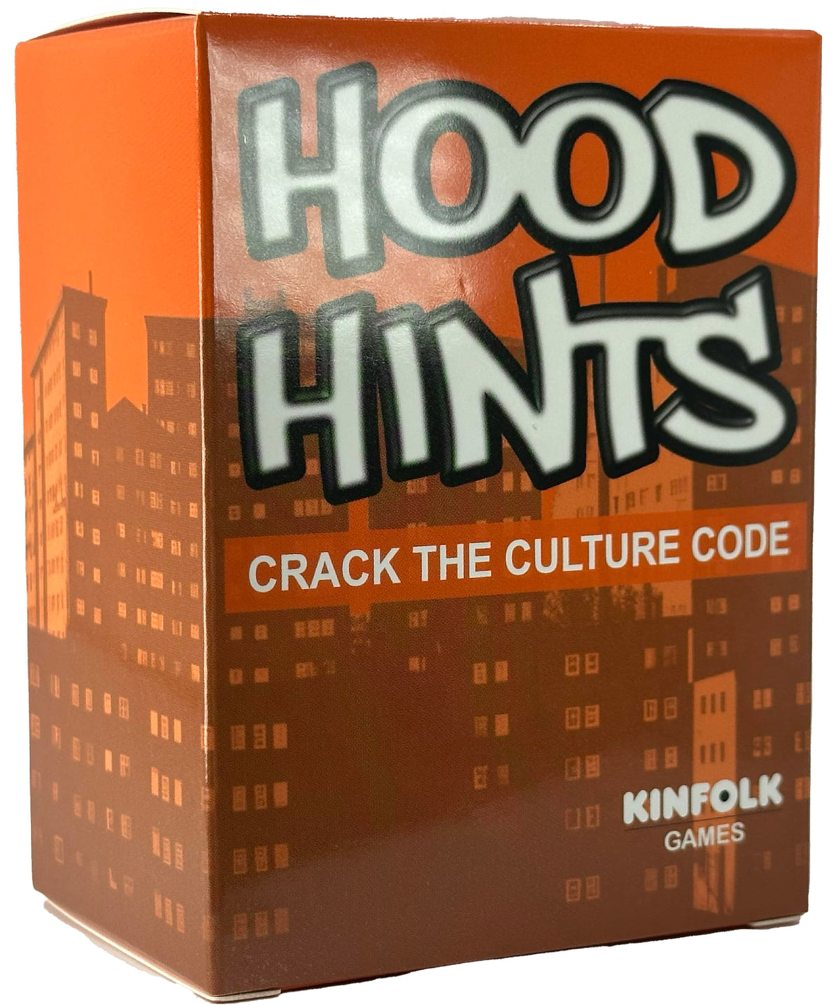 Kinfolk Hood Hints game box on the table invites cultural storytelling.