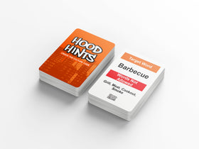 Close-up of Hood Hints card art with vibrant cultural cues.