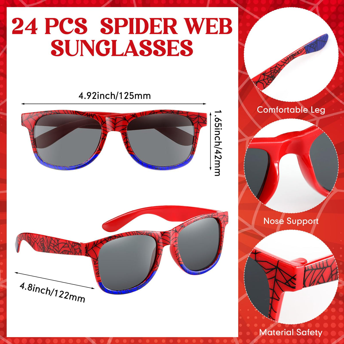 Kingdder silicone spider bracelets provide soft wrist comfort.