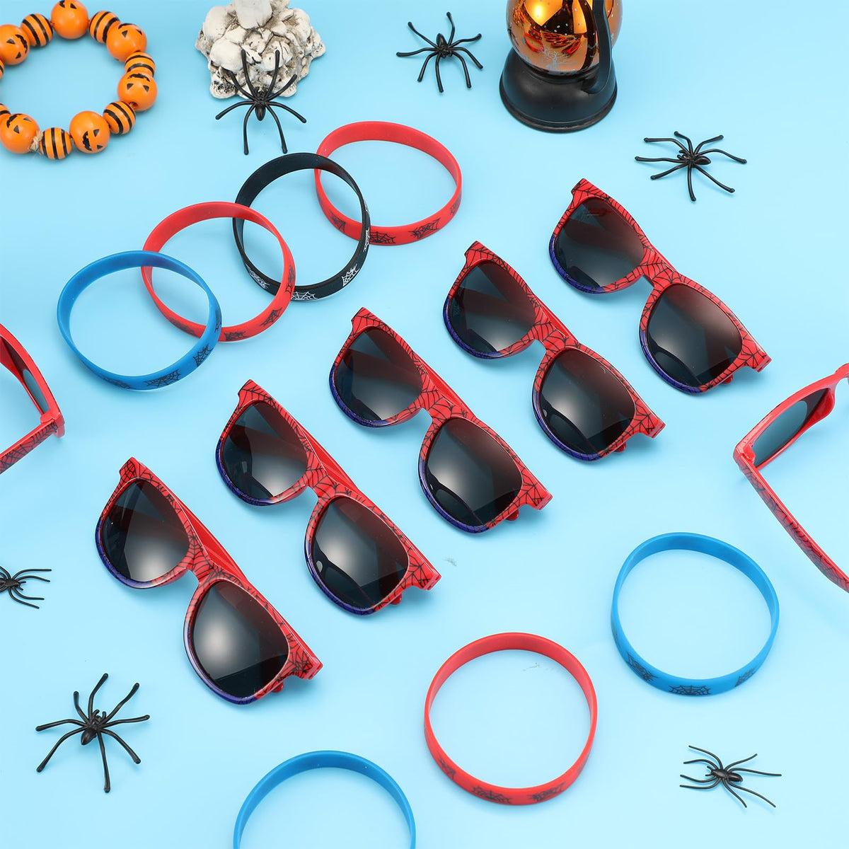Kingdder spider party favors double as keepsakes.