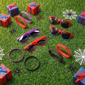 Kingdder spider web decor accents add themed detail to events.