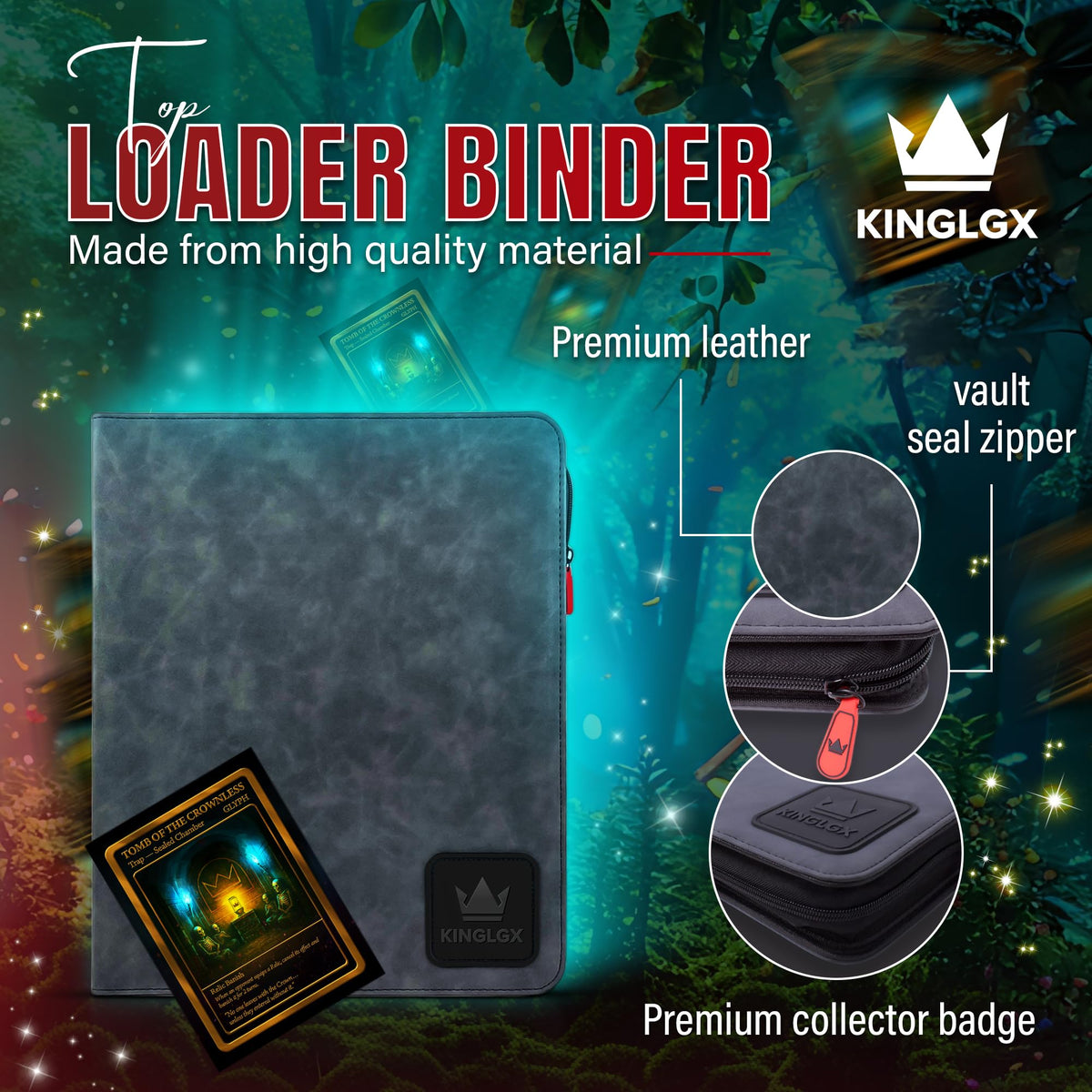 KingLGX premium zipped vault cover highlighting rugged protection during travel
