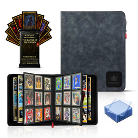 KingLGX toploader binder cover demonstrating durable, waterproof protection for card storage