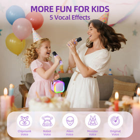 Kinglucky kid-friendly setup makes singing easy and fun.