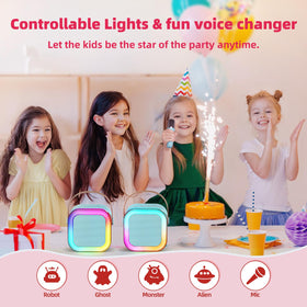 Kinglucky mini karaoke blue durable shell for active kids.