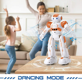 KingsDragon RC Robot offers about 60 minutes of play per charge.