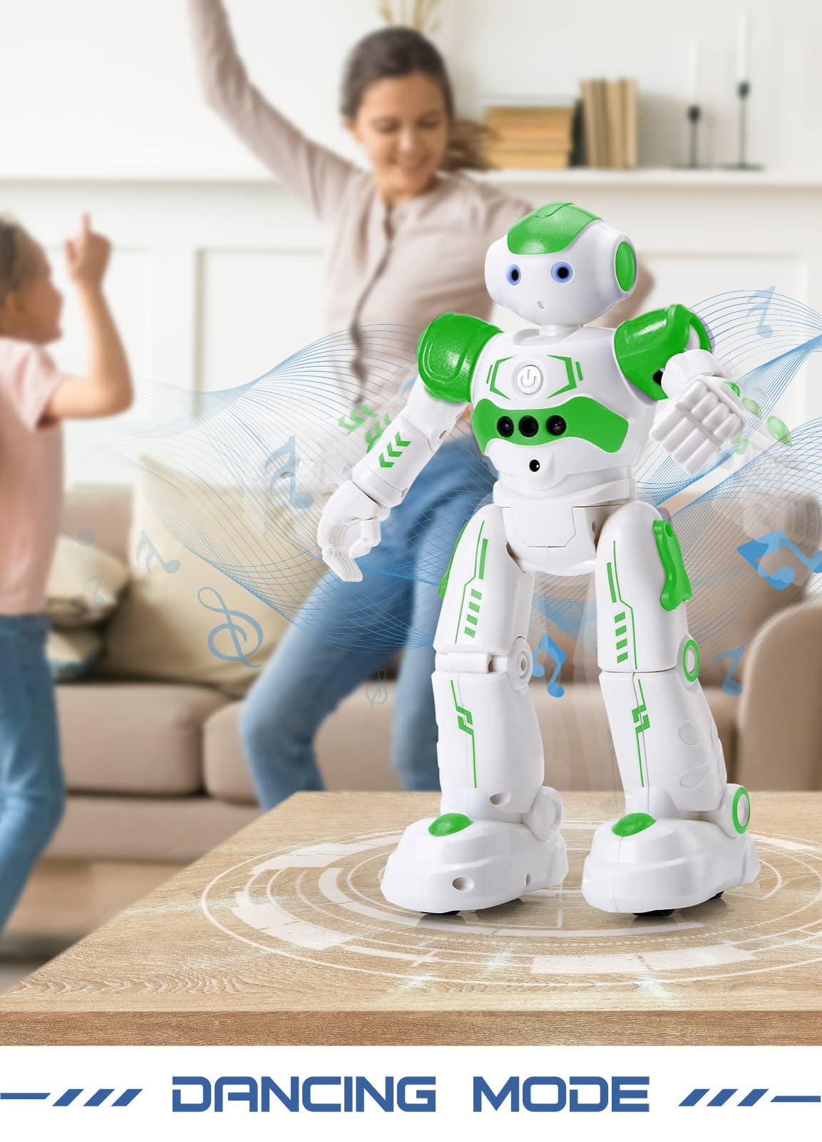 KingsDragon RC robot sturdy ABS plastic construction supports versatile moves.