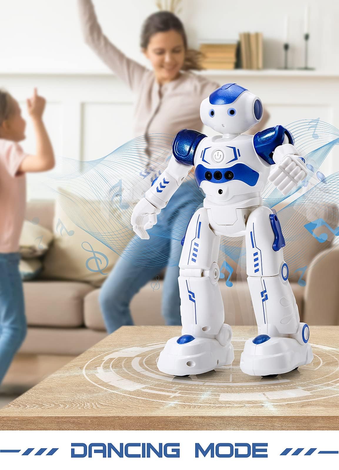 KingsDragon RC Robot performing a dance move for entertaining kids.