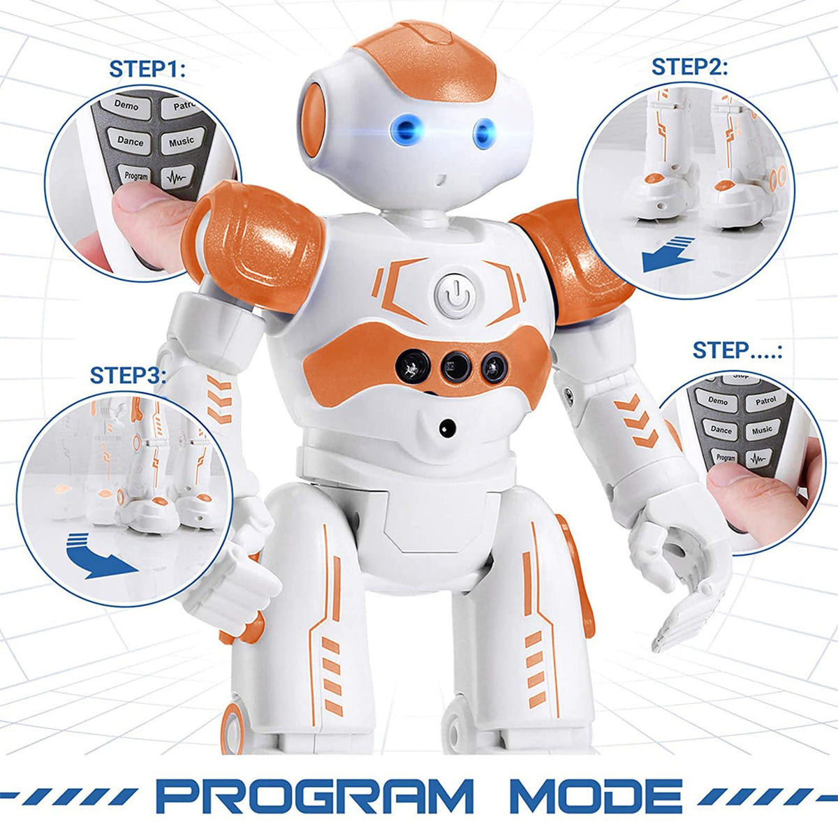 KingsDragon RC Robot dances and sings to inspire imaginative play.
