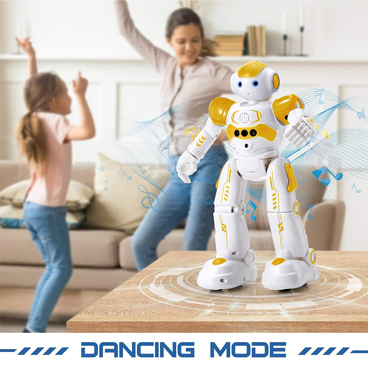 KingsDragon RC robot built with durable ABS plastic for active play.