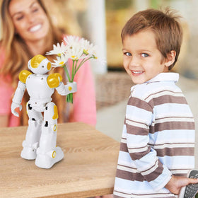 KingsDragon RC robot in gift-ready packaging for a birthday gift.