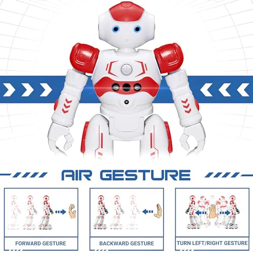 KingsDragon RC robot programming with 50 actions for creative routines.