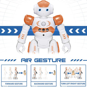 KingsDragon RC Robot programming mode lets kids record and replay actions.