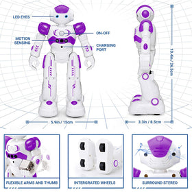KingsDragon RC robot offering sensing programming for creative actions