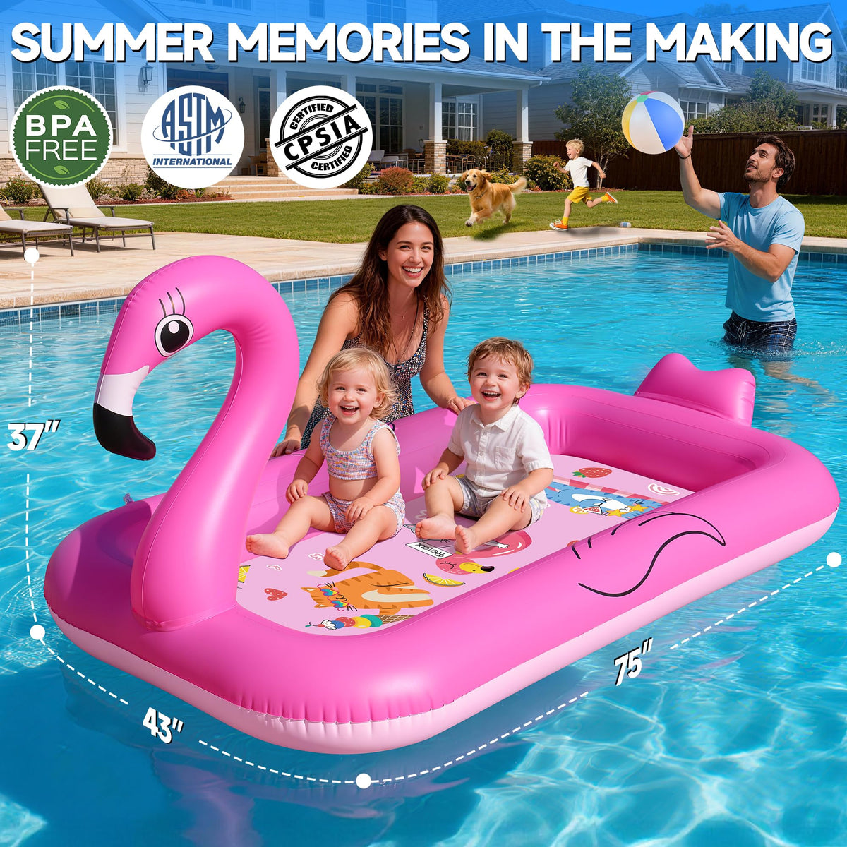KingSom BPA-free material provides safe, durable water play experiences.