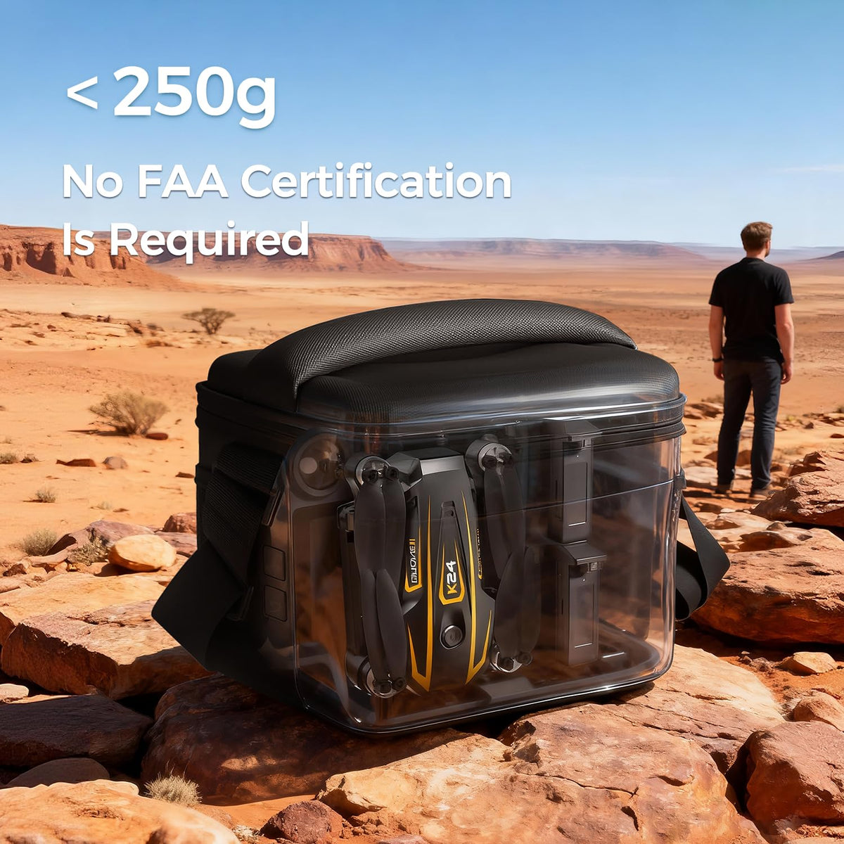 KINGULL FPV Drone carrying case keeps gear organized.