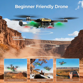 KINGULL FPV Drone optical flow hover provides stable positioning.