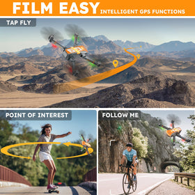 Kingull G9 GPS return home safeguards your flight path and recovery.