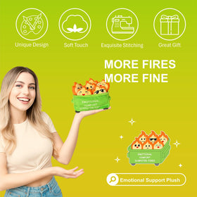 Kingwee dumpster fire plush gift packaging ideal for gifting occasions