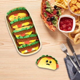 Kingwee taco plush gift-ready set makes a thoughtful present for friends and family.