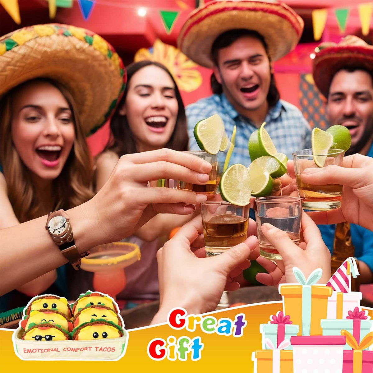 Kingwee taco plush characters showcase varied personalities for relatable comfort scenes.