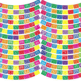 Kinlop bulk Mexican party banners, 15 ft, easy to hang for outdoor fiestas.