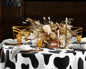 Kinlop multicolor tablecloth is a versatile decor choice for any celebration.