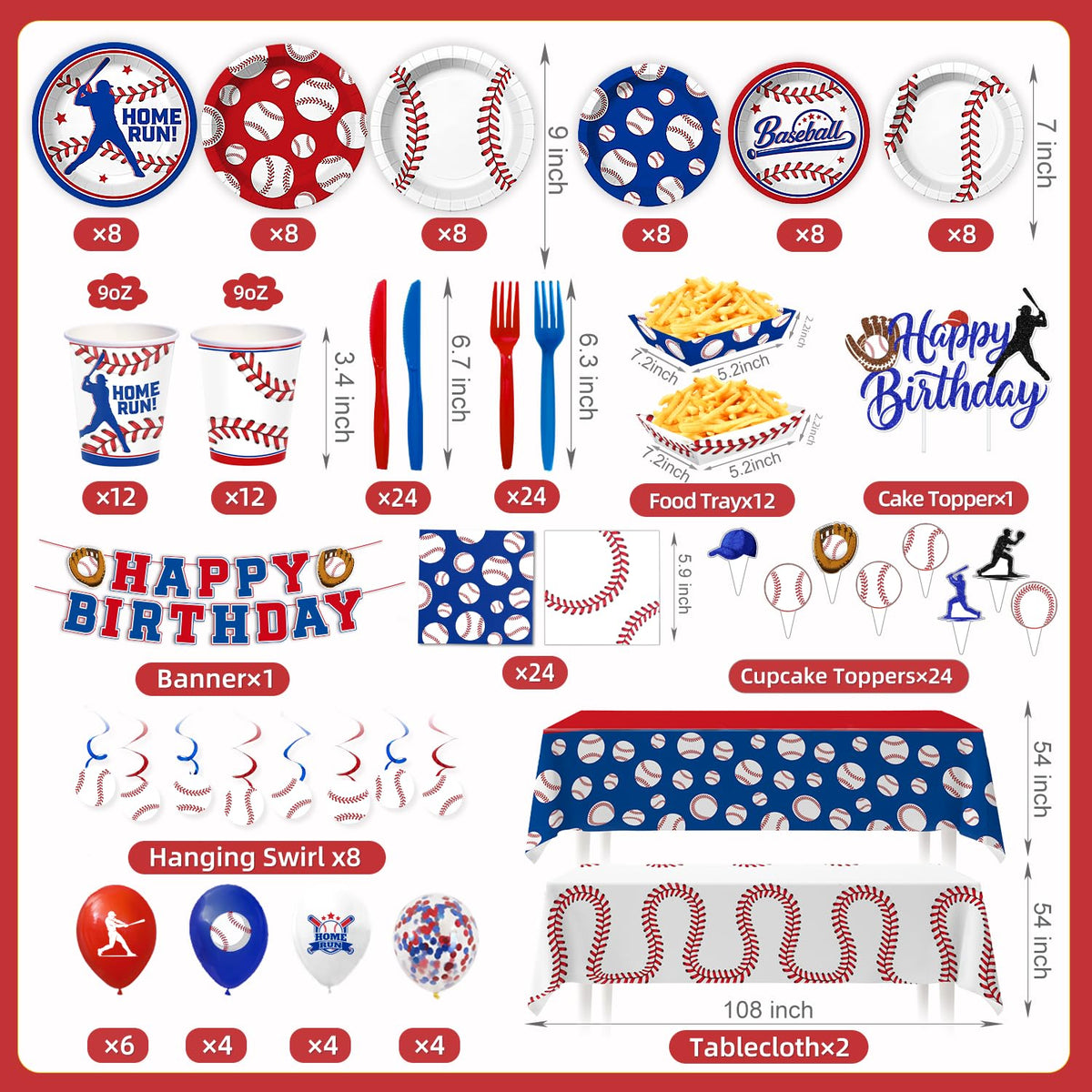 Kinovo baseball napkins for convenient cleanup with themed charm