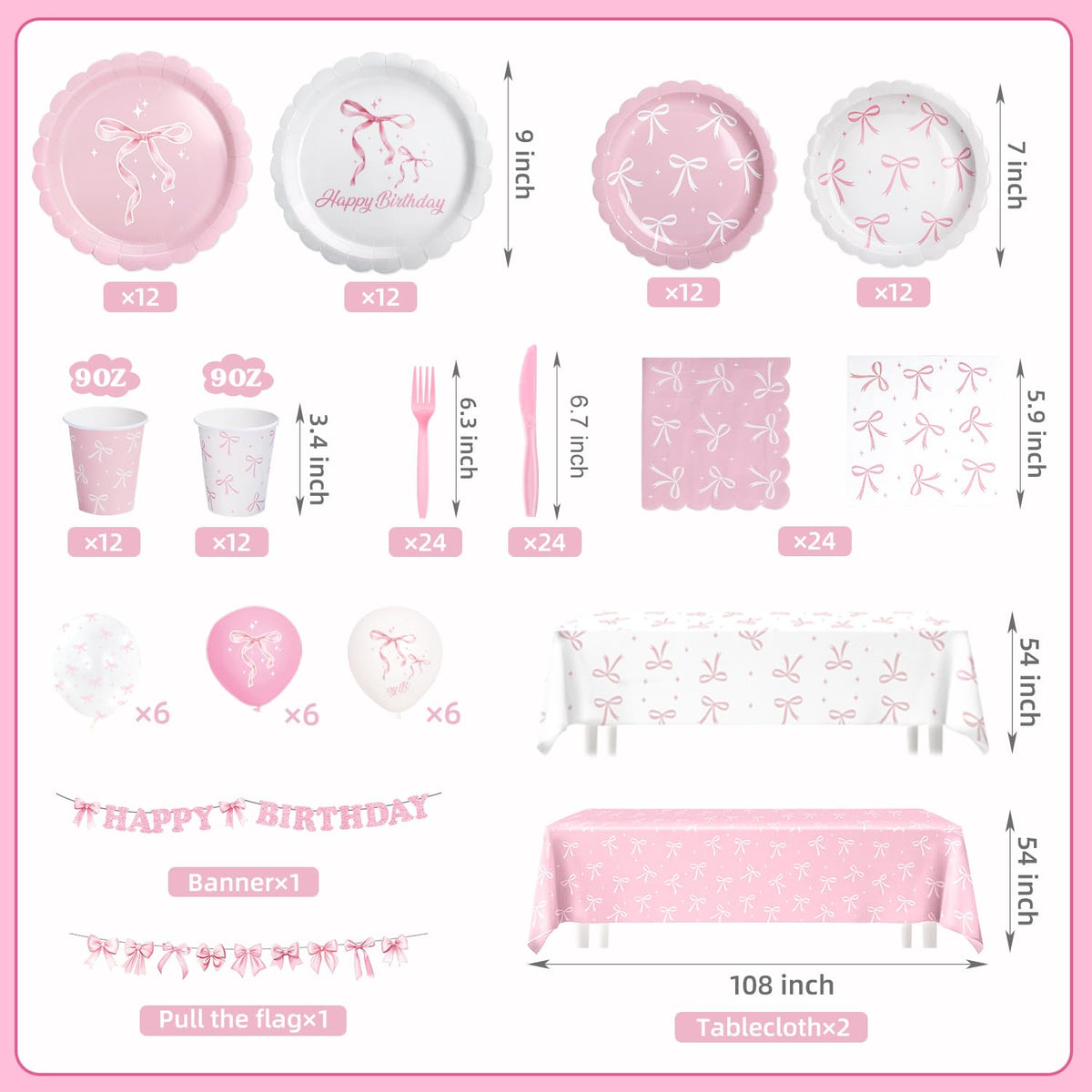 Kinovo coquette napkins add delicate pink accents to the table