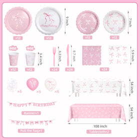 Kinovo coquette napkins add delicate pink accents to the table