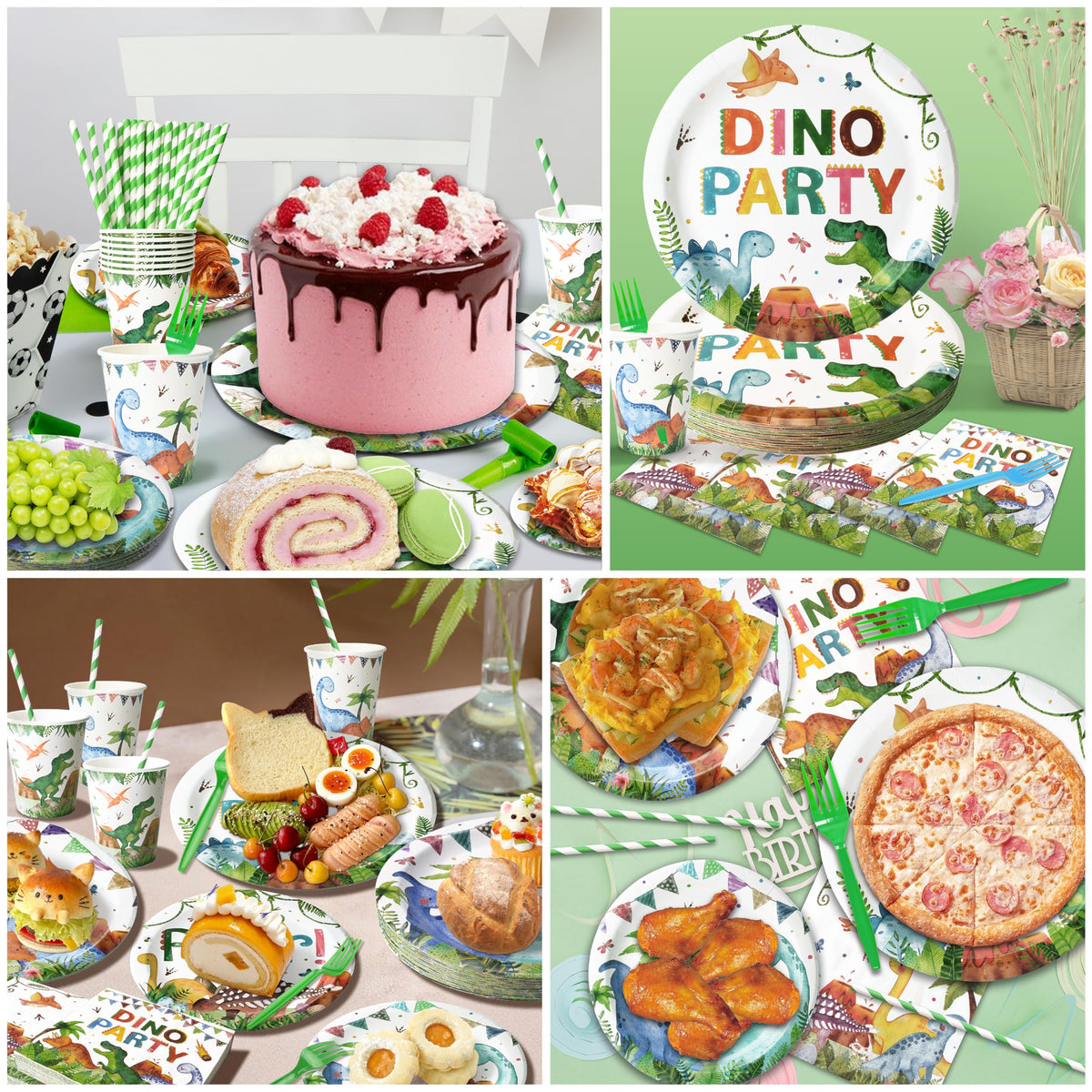 Kinovo dinosaur straws disposable yet sturdy for easy use.